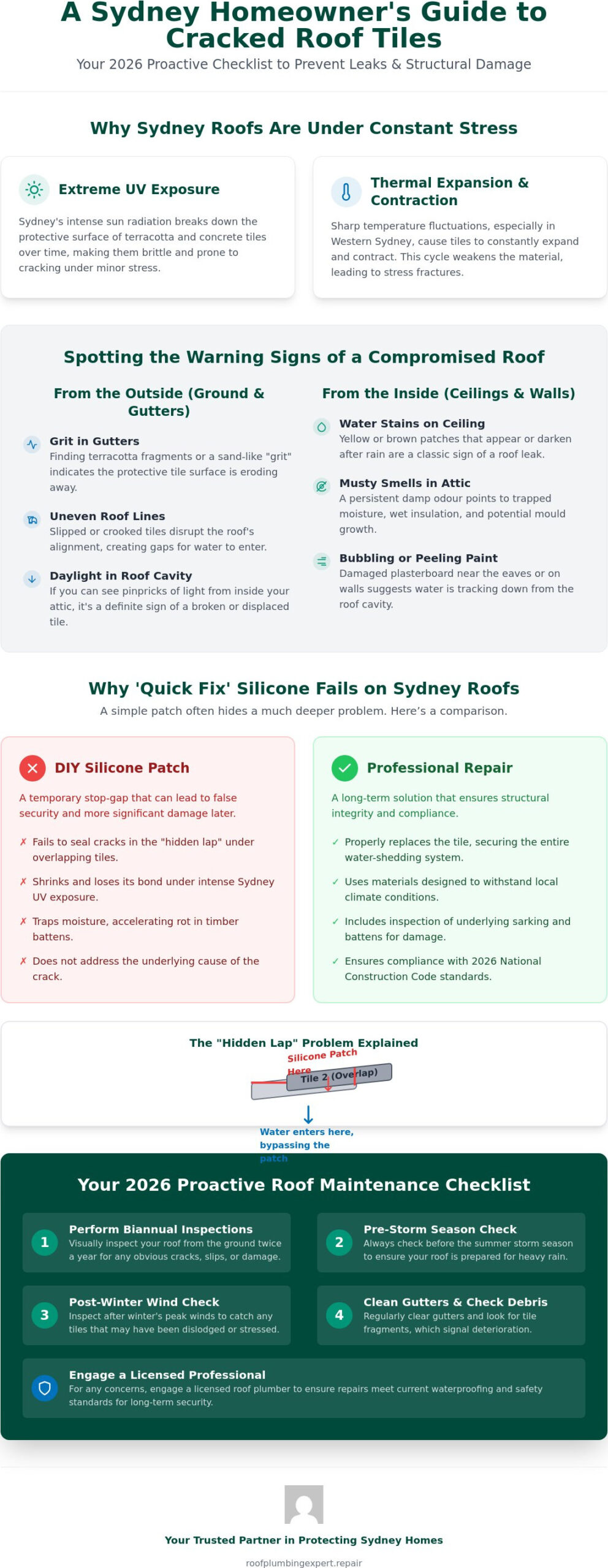 Cracked Roof Tile Repair Sydney: The 2026 Homeowner’s Essential Checklist