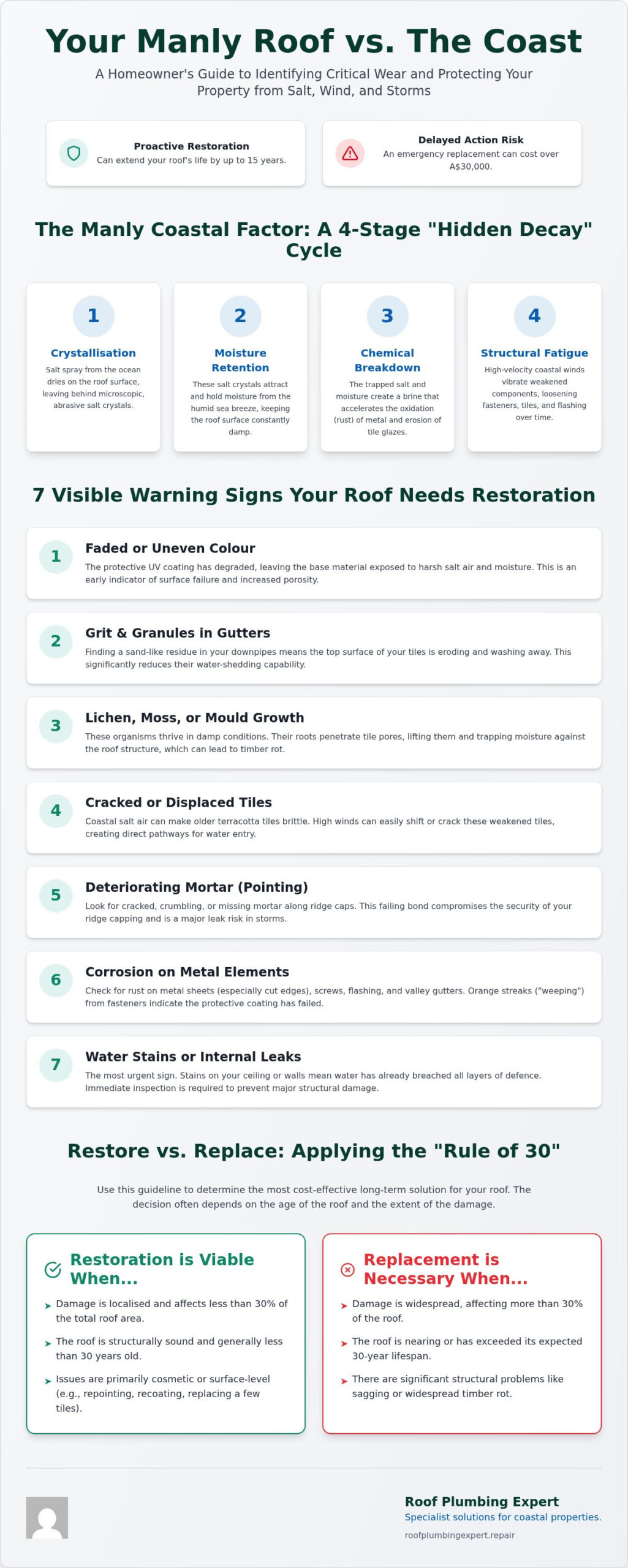 7 Critical Signs You Need Roof Restoration in Manly Beach: A Coastal Guide