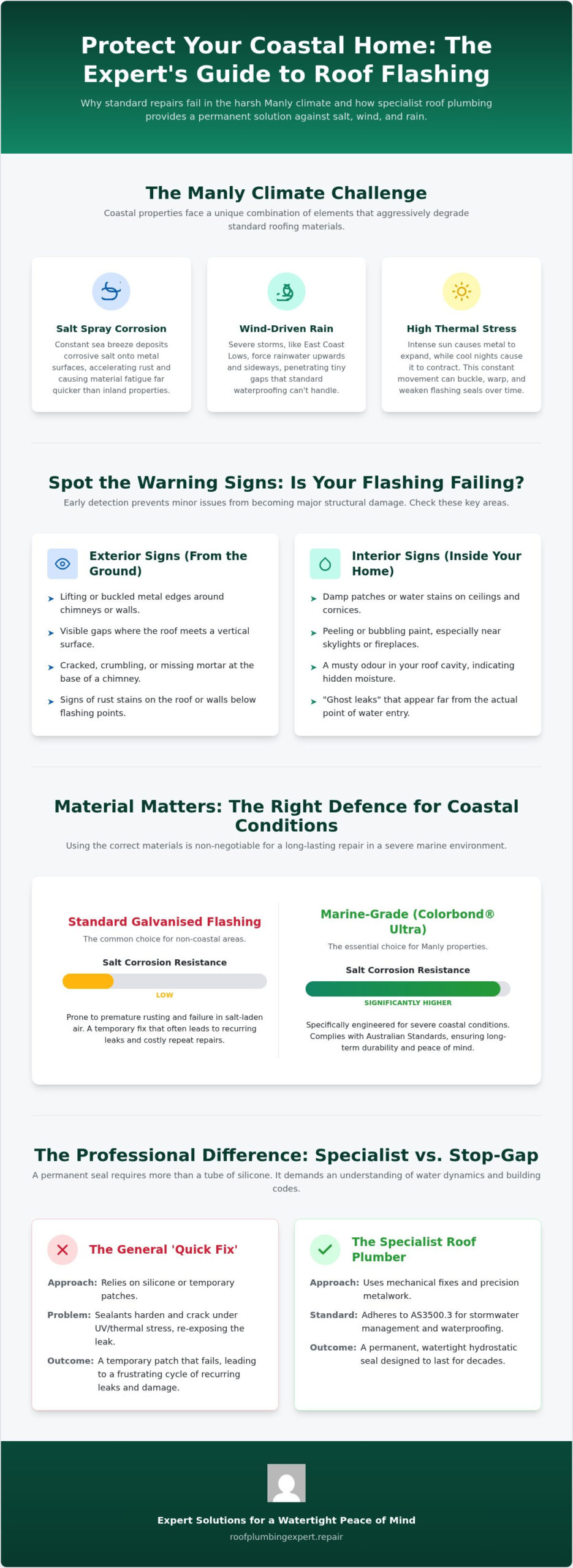 Expert Roof Flashing Repair Manly Beach: Coastal Waterproofing Solutions