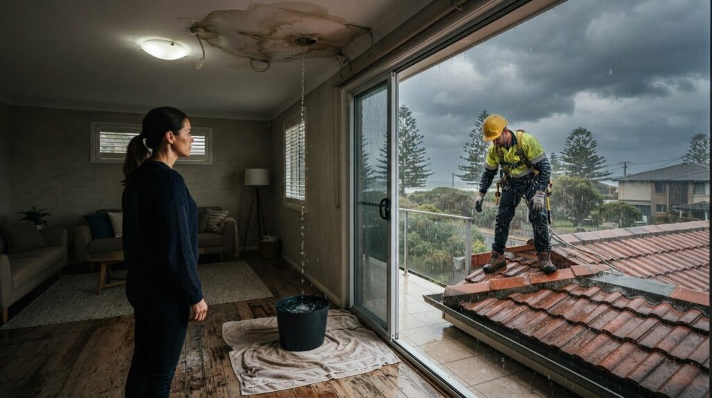 How to Deal with a Roof Leak Emergency: Safe Steps for Australian Homes